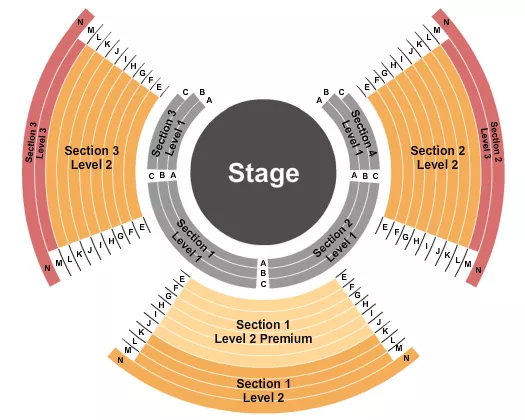 seating chart for Garrett Coliseum - Paranormal Cirque - Static - eventticketscenter.com